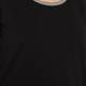 PERSONA black embellished neckline T SHIRT