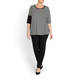 PERSONA BY MARINA RINALDI T-SHIRT BLACK AND WHITE
