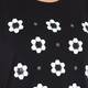 PERSONA black T-SHIRT with embellished floral motif