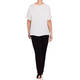 PERSONA BY MARINA RINALDI CREAM GEORGETTE TOP
