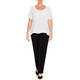 PERSONA BY MARINA RINALDI CREAM GEORGETTE TOP