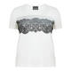 PERSONA BY MARINA RINALDI WHITE T-SHIRT WITH LACE