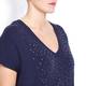 PERSONA navy embellished TOP
