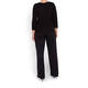 PERSONA BY MARINA RINALDI BLACK LACE INSERT TOP