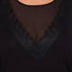 PERSONA BY MARINA RINALDI BLACK LACE INSERT TOP