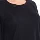 PERSONA BLACK FLUID CREPE JERSEY TOP