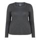 PERSONA BY MARINA RINALDI LUREX STRIPE TOP BLACK AND GREY
