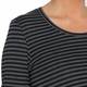 PERSONA BY MARINA RINALDI LUREX STRIPE TOP BLACK AND GREY