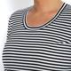 PERSONA BY MARINA RINALDI LUREX STRIPE TOP BLACK AND WHITE