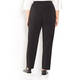 PERSONA BY MARINA RINALDI STRETCH JERSEY TROUSERS BLACK