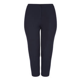 PERSONA BY MARINA RINALDI NAVY ANKLE GRAZER TROUSER - Plus Size Collection