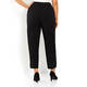 PERSONA BY MARINA RINALDI STRETCH JERSEY TROUSERS BLACK