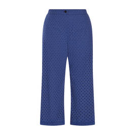 Persona by Marina Rinaldi Broderie Anglaise Trousers China Blue - Plus Size Collection