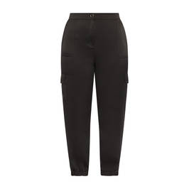 Persona by Marina Rinaldi Satin Cargo Pants Black - Plus Size Collection