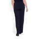 PERSONA BY MARINA RINALDI NAVY FRONT CREASE FRONT ZIP TROUSERS