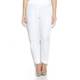 PERSONA white ankle grazer TROUSERS