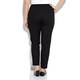 PERSONA black cotton ankle grazer TROUSERS