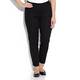 PERSONA black cotton ankle grazer TROUSERS