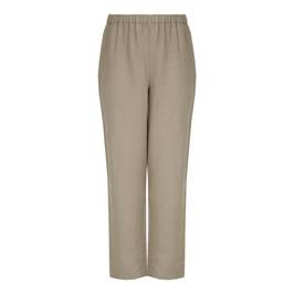 PERSONA wide leg linen TROUSERS - Plus Size Collection