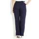 PERSONA navy linen TROUSERS