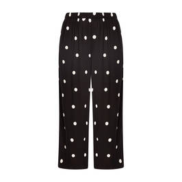 PERSONA BY MARINA RINALDI BLACK AND WHITE SPOT PRINT TROUSERS  - Plus Size Collection