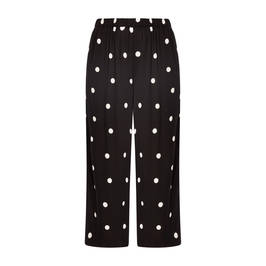 Persona by Marina Rinaldi Black and White Spot Print Trousers  - Plus Size Collection