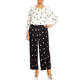 Persona by Marina Rinaldi Black and White Spot Print Trousers 