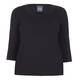 PERSONA BY MARINA RINALDI BLACK JERSEY ROUND NECK TOP