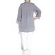 PERSONA denim blue linen TUNIC with collar