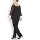 PERSONA BY MARINA RINALDI black cold shoulder Tunic