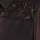 PERSONA BY MARINA RINALDI SEQUIN YOKE SHIRT ESPRESSO