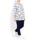 PERSONA Monochrome print cotton Tunic overshirt 