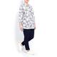 PERSONA Monochrome print cotton Tunic overshirt 