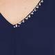 PERSONA BY MARINA RINALDI JEWEL EMBELLISHED NAVY TUNIC