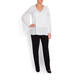 PERSONA BY MARINA RINALDI WHITE EMBELLISHED TUNIC