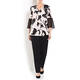 PERSONA BY MARINA RINALDI RUFFLE FRONT TUNIC