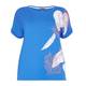 PERSONA BY MARINA RINALDI blue leaf print jersey Top