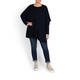 PERSONA BY MARINA RINALDI NAVY TWINSET