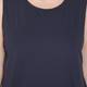 PERSONA BY MARINA RINALDI navy cotton jersey VEST