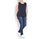 PERSONA BY MARINA RINALDI navy cotton jersey VEST