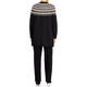 PERSONA BY MARINA RINALDI FAIRISLE LUREX CARDIGAN BLACK