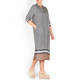 PERSONA BY MARINA RINALDI BORDER PRINT DRESS