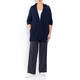 PIAZZA DELLA SCALA LONG NAVY TEXTURED CARDIGAN