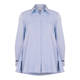 PIAZZA DELLA SCALA STRETCH COTTON SHIRT BLUE