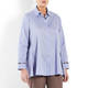 PIAZZA DELLA SCALA STRETCH COTTON SHIRT BLUE