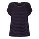 PIAZZA DELLA SCALA SATIN STRIPE TOP NAVY