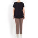 PIAZZA DELLA SCALA SATIN STRIPE TOP NAVY