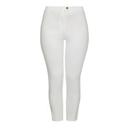 PIAZZA DELLA SCALA ANKLE GRAZER TROUSERS CREAM - Plus Size Collection