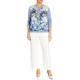 Piero Moretti Floral Twinset Blue 