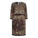 PIERO MORETTI SCOOP NECK PRINT DRESS